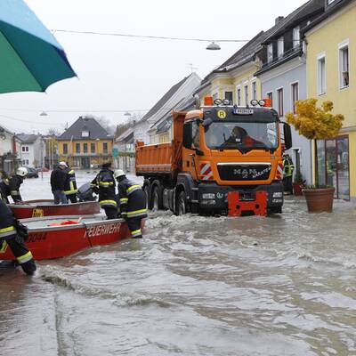 Lavamünd steht unter Wasser