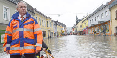 Lavamünd zwei Meter unter Wasser