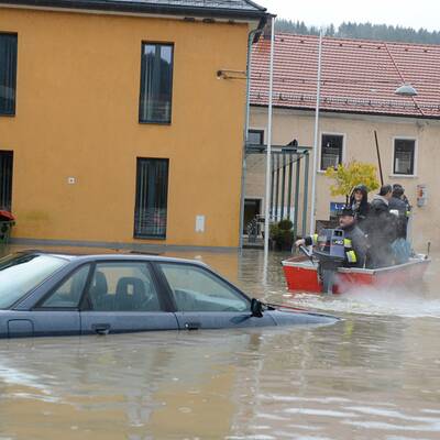 Lavamünd steht unter Wasser