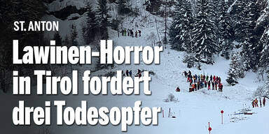 Lawinen-Horror in Tirol fordert drei Todesopfer