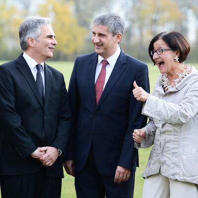 Vor der Tagung herrschte ausgelassene Stimmung