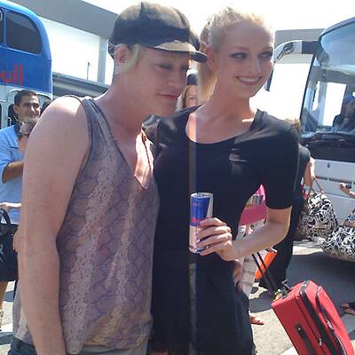 Promis im Life-Ball-Flieger