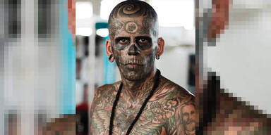 "Bereue es": Leandro entfernt seine 170 Gesichtstattoos