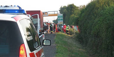 Kleinbus-Crash auf der A9: 7 Verletzte 