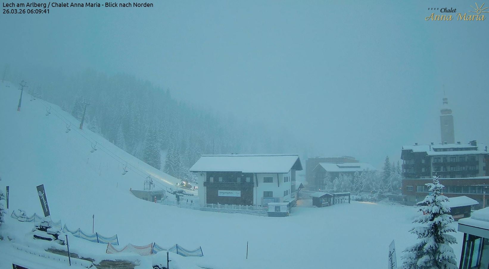 Schnee in Lech am Arlberg