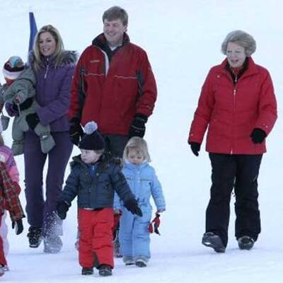 Königliche Skifahrer