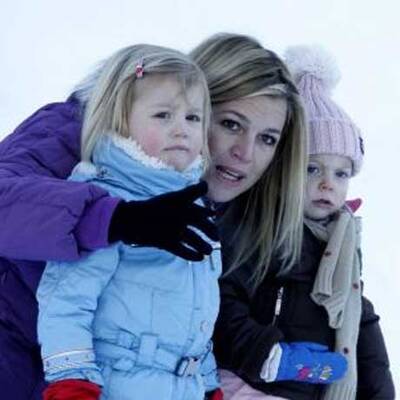 Königliche Skifahrer