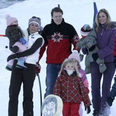 Königliche Skifahrer