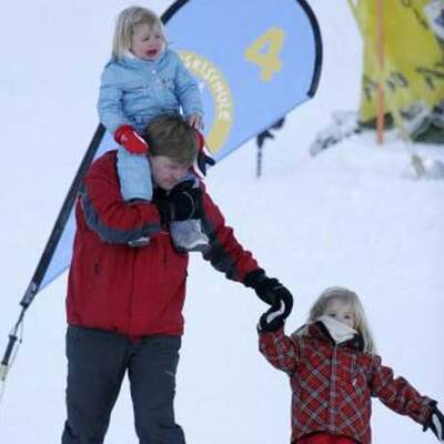 Königliche Skifahrer