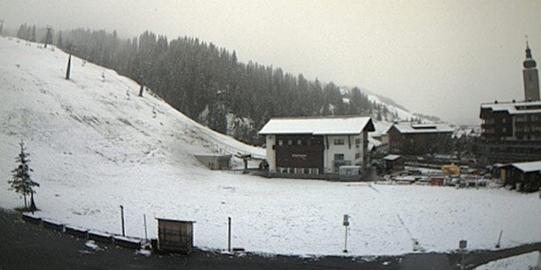 Schnee in Lech am Arlberg