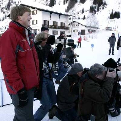 Königliche Skifahrer