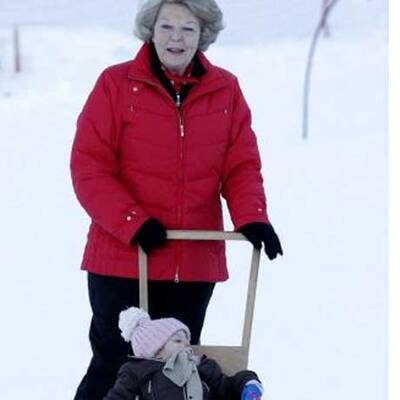 Königliche Skifahrer