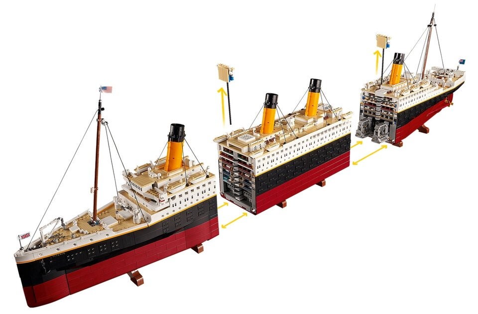 Lego lässt die Titanic vom Stapel