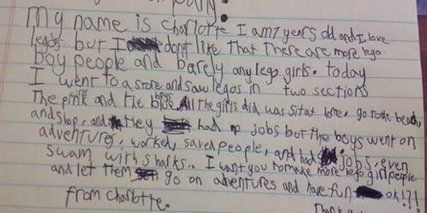 Mädchen kämpft gegen Lego-Sexismus