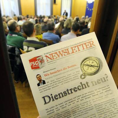 Lehrer protestieren gegen geplantes Dienstrecht