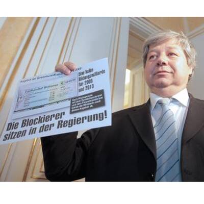 Schmied und Lehrer verhandeln