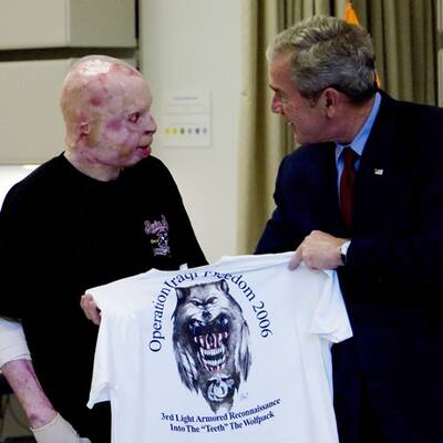 Bush besuchte Kriegsversehrte in San Antonio
