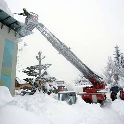 Schneechaos in Kärnten