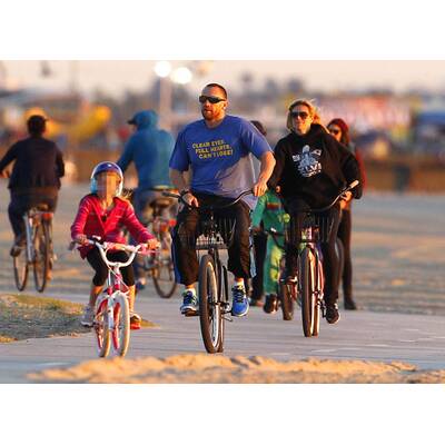 Heidi Klum & Martin Kristen: Fahrrad-Ausflug