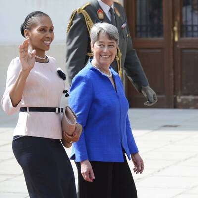 Der König von Lesotho zu Besuch in Wien