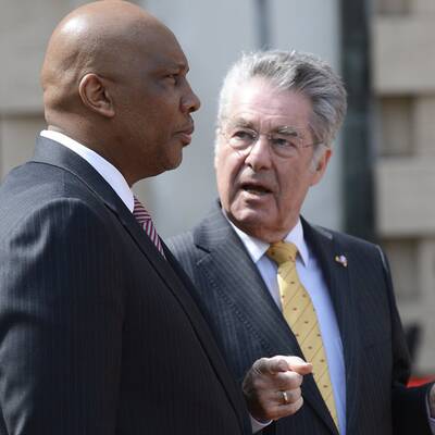 Der König von Lesotho zu Besuch in Wien