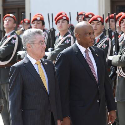 Der König von Lesotho zu Besuch in Wien
