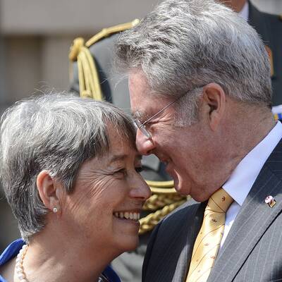 Der König von Lesotho zu Besuch in Wien