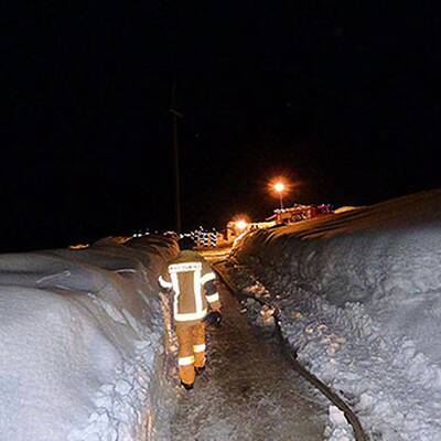 Schwierige Löscharbeiten