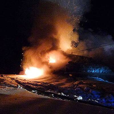 Schwierige Löscharbeiten