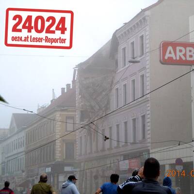 Wohnhaus in Wien nach Explosion eingestürzt