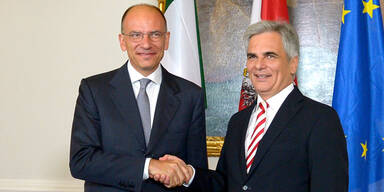 Italiens Premier Letta zu Besuch bei Faymann