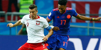 Polen nach 0:3 gegen Kolumbien k.o.