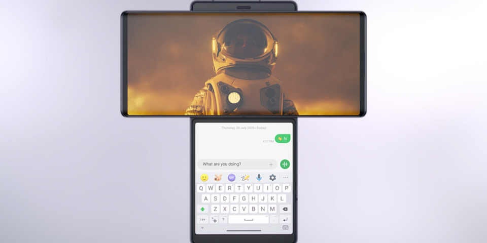 LG Smartphone mit drehbarem Display
