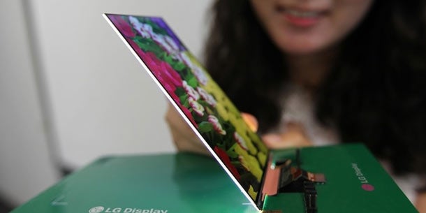 LG zeigt dünnstes Smartphone-Display