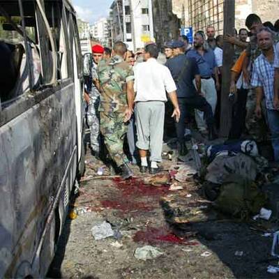 Bilder vom Anschlag im Libanon