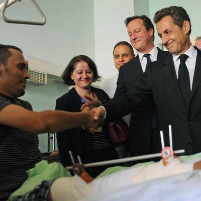 Cameron und Sarkozy in Libyen