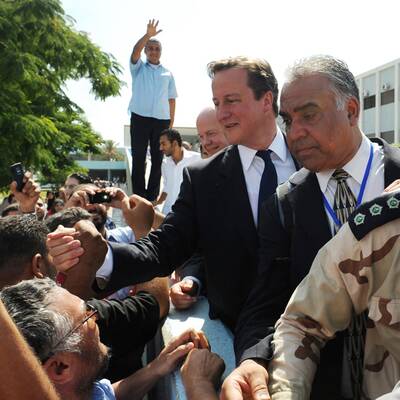Cameron und Sarkozy in Libyen