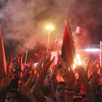 Rebellen bejubeln das Ende Gaddafis