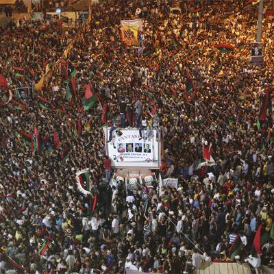 Rebellen bejubeln das Ende Gaddafis