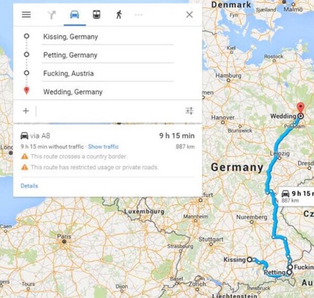 Route über