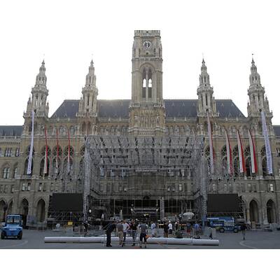 Life Ball 2009: Aufbau hat begonnen