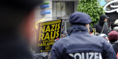 Randale und Verletzte bei Demos in Wien