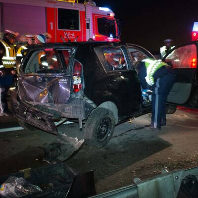 Wiener Drogenlenker überschlug sich auf der A1.