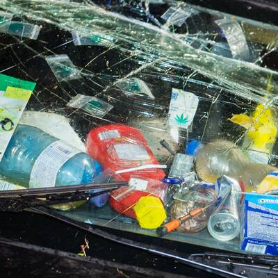 Wiener Drogenlenker überschlug sich auf der A1.