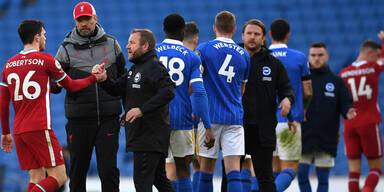 Liverpool nach sp&auml;tem Gegentor nur 1:1 in Brighton