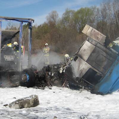 Lenker rettete sich in letzter Sekunde