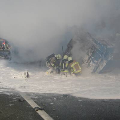 Lenker rettete sich in letzter Sekunde
