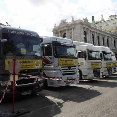 Lkw legen Verkehr in Wien lahm