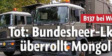Bundesheer-Lkw tötet Radfahrerin