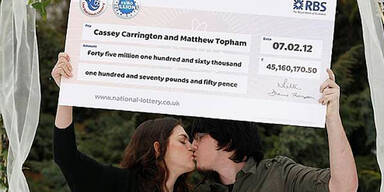 Paar gewann über 53 Millionen im Lotto